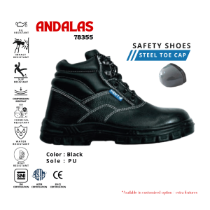 Kent safety shoes Compression resistant tahan panas ujung besi