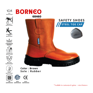 Kent safety shoes Compression resistant tahan kimia sepatu tambang