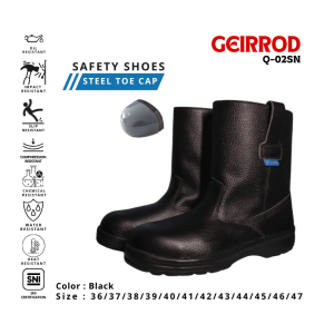 Q-Wat Geirrod sepatu safety tambang tahan panas
