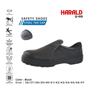Sepatu Safety Slip On Murah Q-WAT HARALD